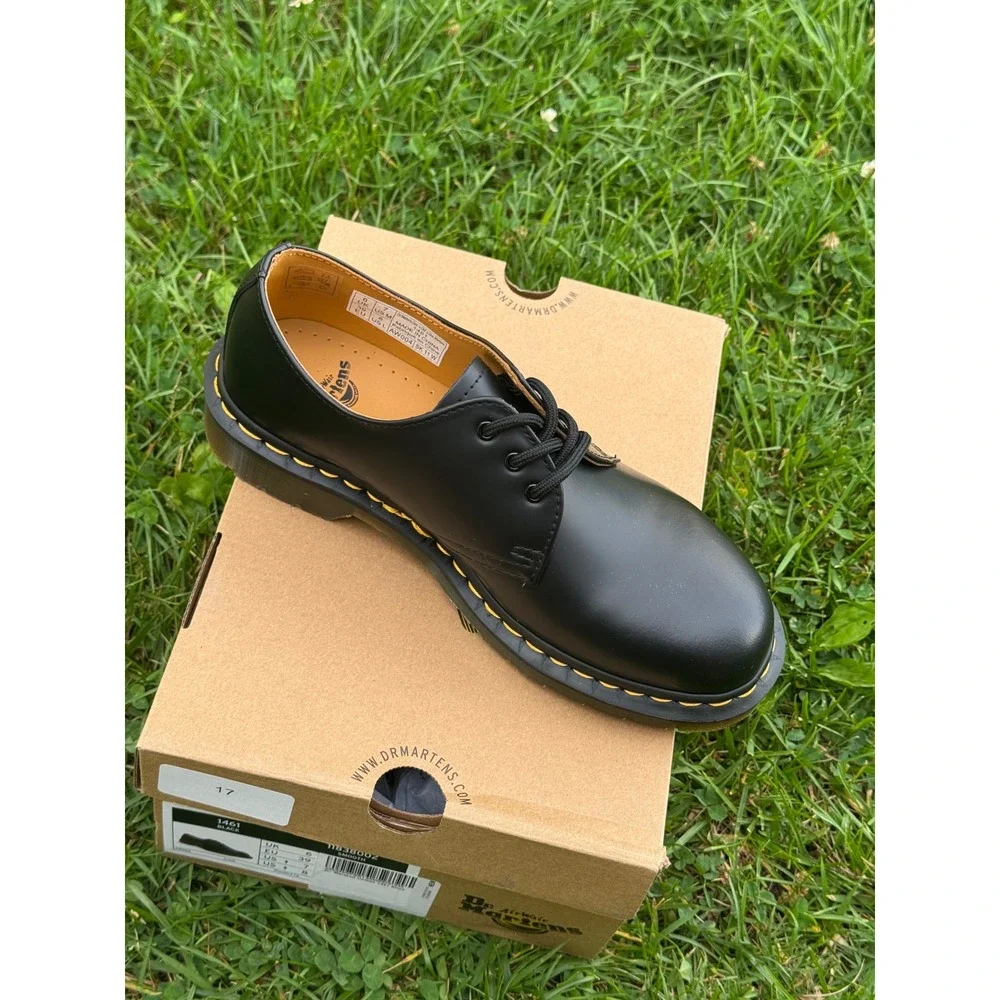 Dr. Martens 1461 Smooth Black Leather Oxford Shoes 11838002 Mens 7 Womens 8